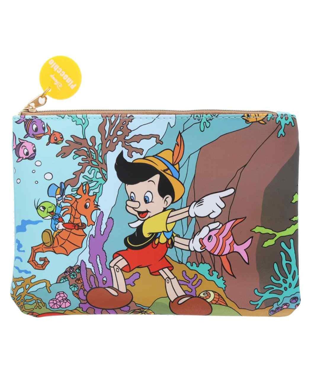 シネマコレクション cinemacollection ピノキオ 平ポーチ フラットポーチ レトロアートコレクション1990 ディズニー サンスター文具 筆箱 新学期準備文具 小物入れ ペンケース キャラクター グッ （メーカー指定色） メーカー指定色