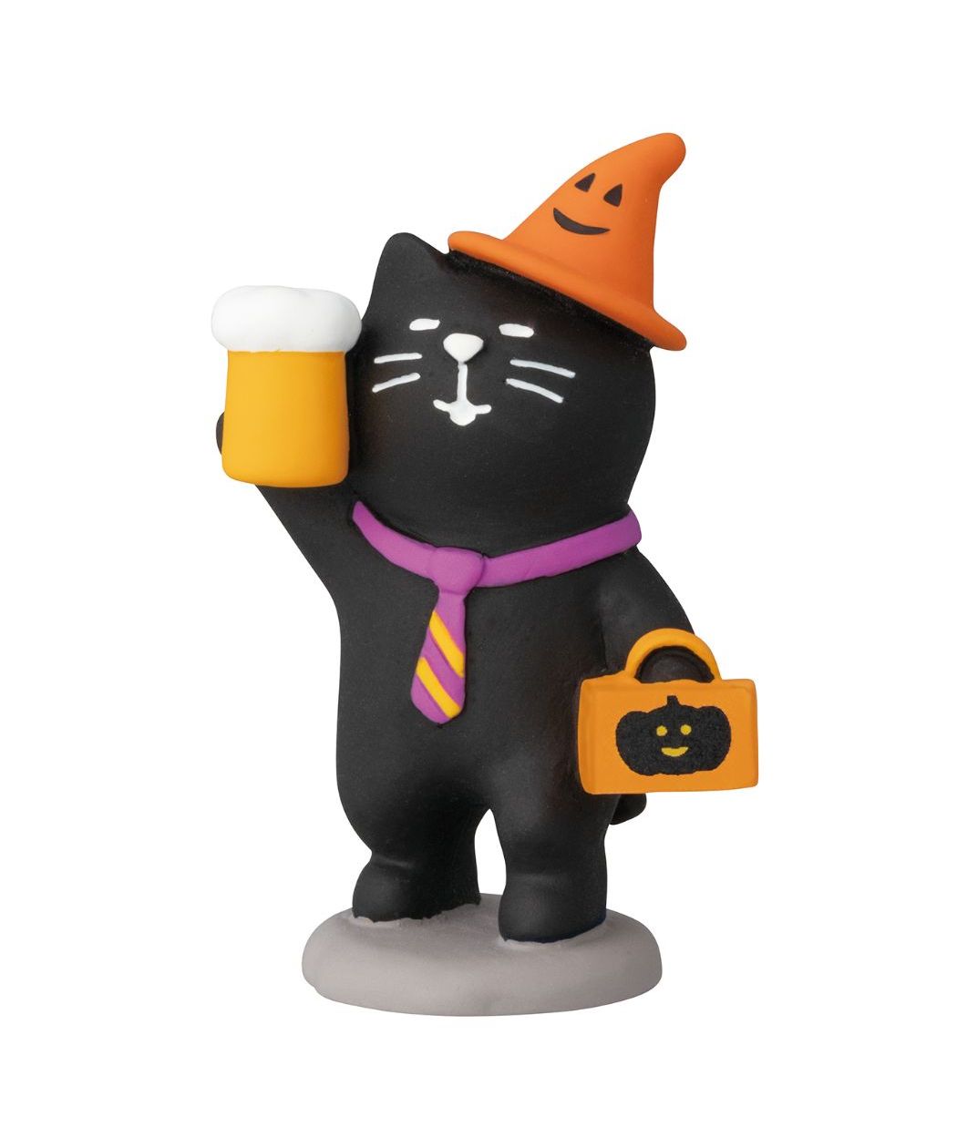 シネマコレクション cinemacollection コンコン広場 ハロウィンフェス マスコット ハロウィンの酔っ払い猫 concombre デコレ インテリア かわいい プレゼント グッズ  （メーカー指定色） メーカー指定色