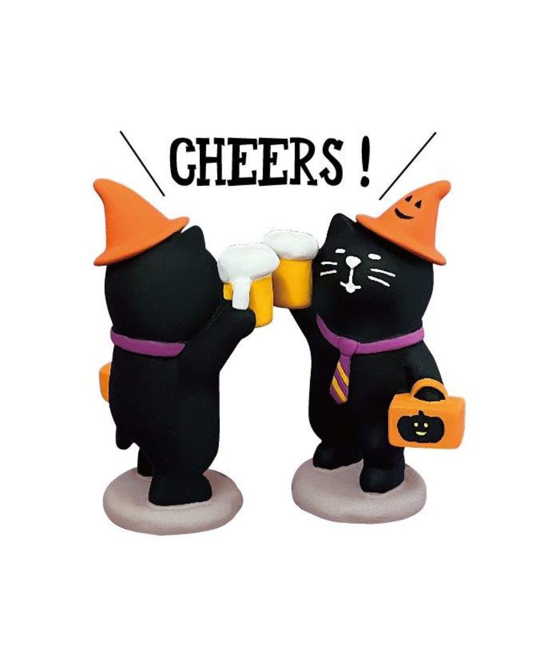 シネマコレクション cinemacollection コンコン広場 ハロウィンフェス マスコット ハロウィンの酔っ払い猫 concombre デコレ インテリア かわいい プレゼント グッズ  （メーカー指定色） メーカー指定色
