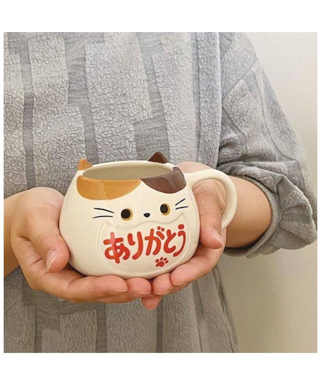 シネマコレクション cinemacollection マグカップ ありがとうマグ ねこ デコレ プレゼント キャラクター グッズ  （メーカー指定色） メーカー指定色