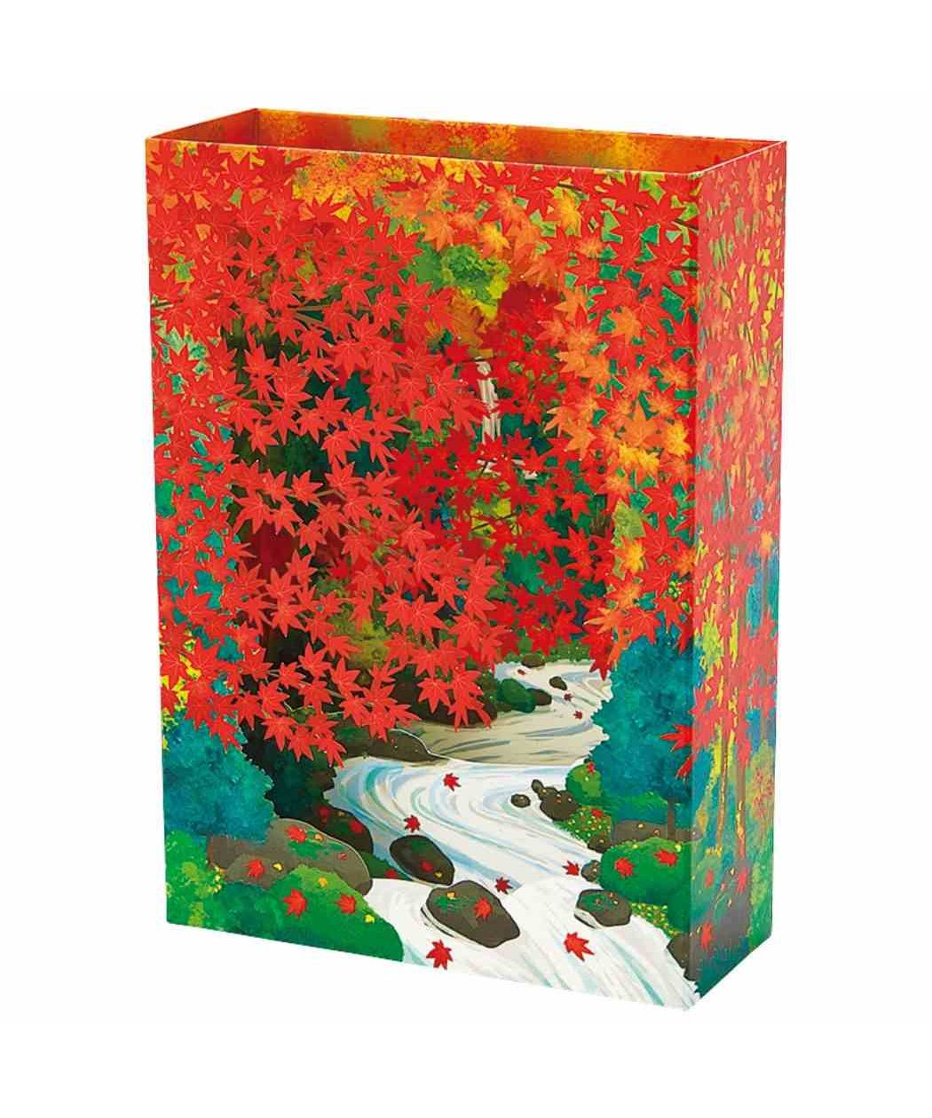 シネマコレクション cinemacollection 問候卡 阿基 JAU 9ー3 立體激光切割卡 秋天 紅葉谷 三麗鷗 訊息卡 多用途 產品
