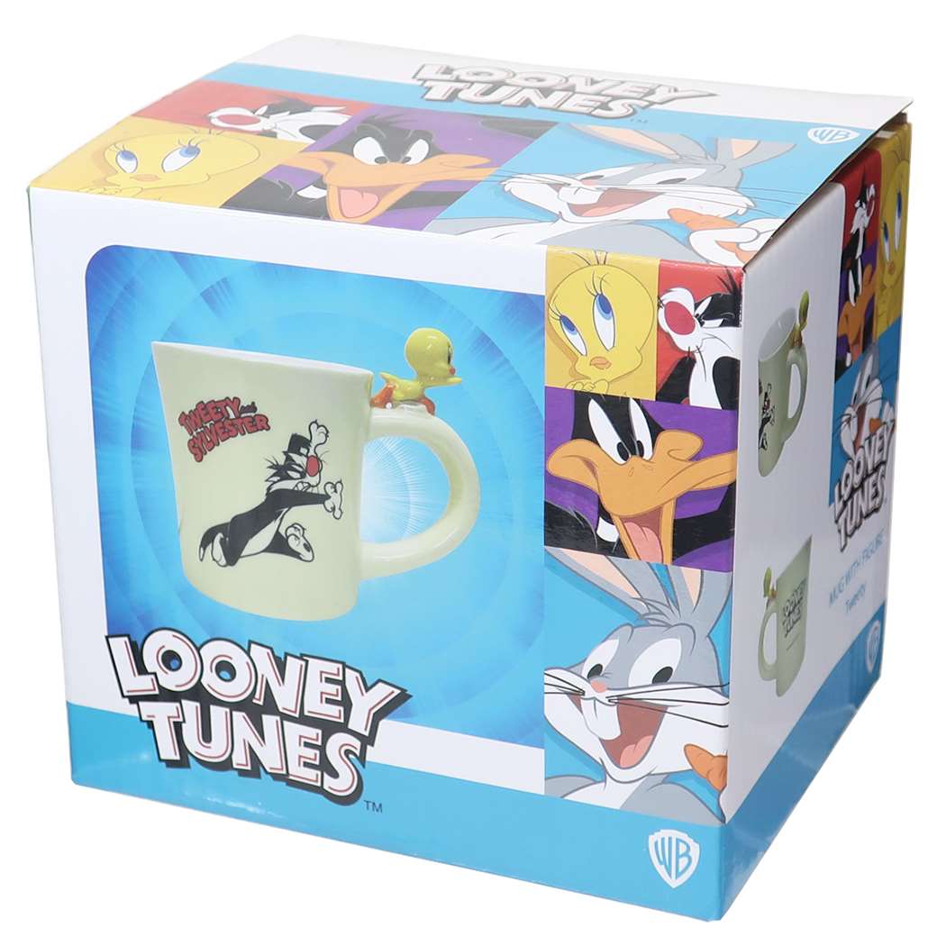 シネマコレクション cinemacollection ルーニーテューンズ キャラクター マグカップ フィギュア付きマグ トゥイーティー＆シルベスター LOONEY TUNES プレゼント