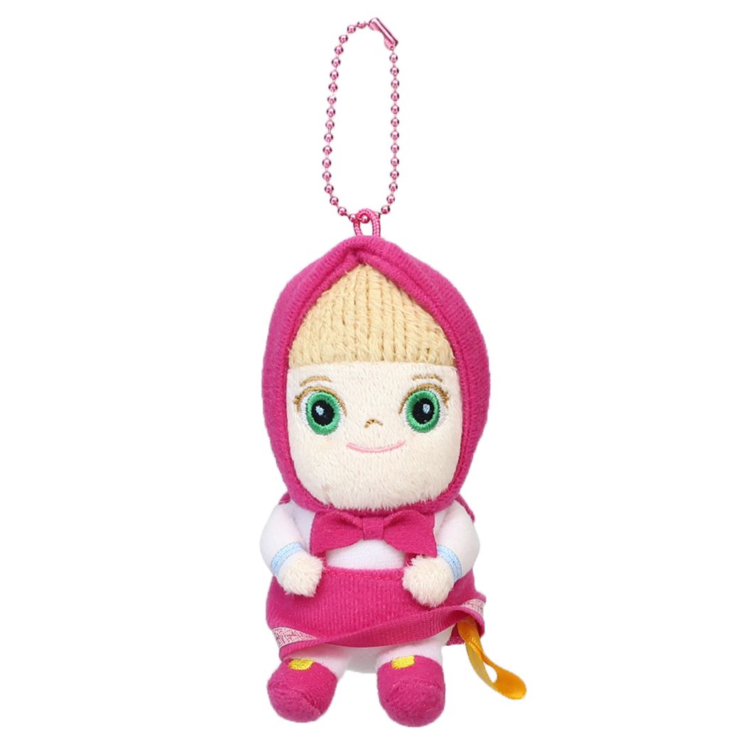 Cinema Collection cinemacollection Masha and the Bear Goods Mini Plush Toy Character Ball Chain Mascot Gift for Boys Girls