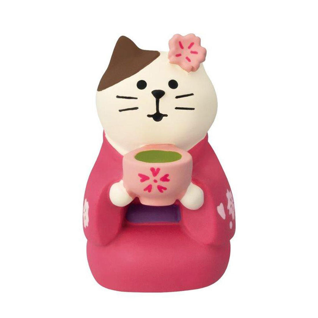 シネマコレクション cinemacollection マスコット 京抹茶猫 デコレ インテリア かわいい グッズ ピンク