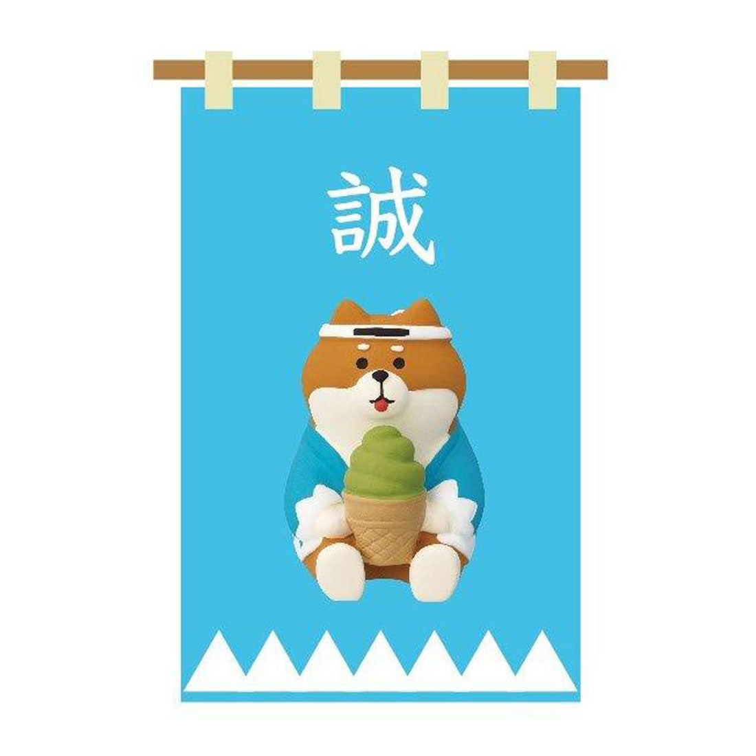 シネマコレクション cinemacollection マスコット 新撰組わんこ 抹茶ソフト デコレ インテリア かわいい グッズ ブルー