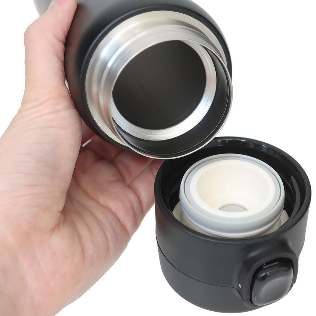 シネマコレクション cinemacollection ピングー 保温保冷水筒 ステンレスワンプッシュボトル 480ml Pingu 東亜金属 ロック機能 ワンタッチ 軽量 キャラクター グッズ 【返品不可商品】 ブラック