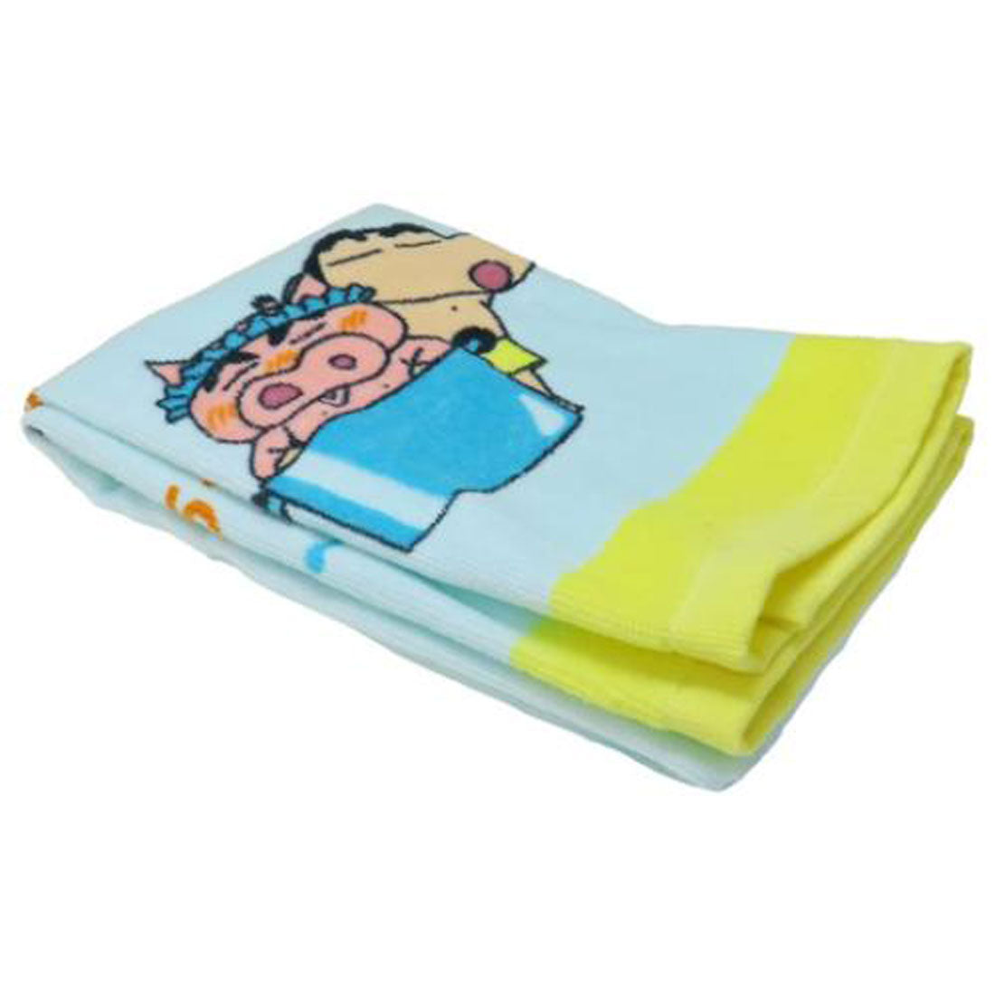 シネマコレクション cinemacollection クレヨンしんちゃん バスタオル ミニバスタオル 銭湯しんちゃん緑 ティーズファクトリー コンパクトバスタオル お風呂 アニメキャラクター グッズ ブルー