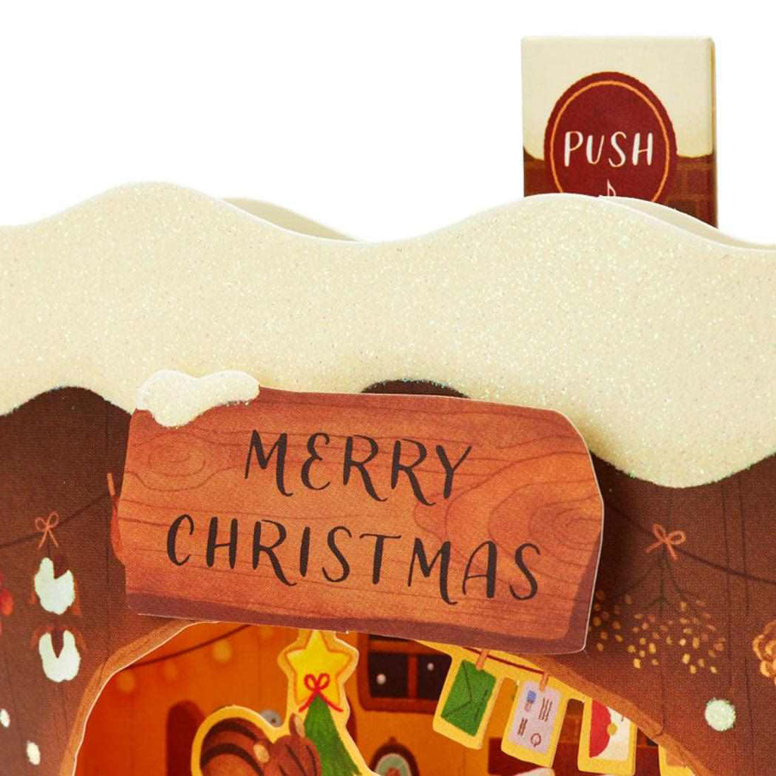 シネマコレクション cinemacollection CHRISTMAS グリーティングカード メロディ JXPM5-4 クリスマスカード 立体 切り株リスの家 サンリオ プレゼント ポップアップ グッズ ブラウン