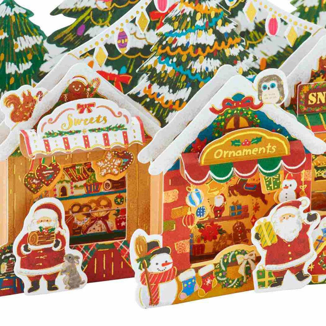シネマコレクション cinemacollection CHRISTMAS グリーティングカード メロディ JXPM14-4 クリスマスカード 立体 クリスマスマーケット サンリオ プレゼント ポップアップ グッズ マルチカラー