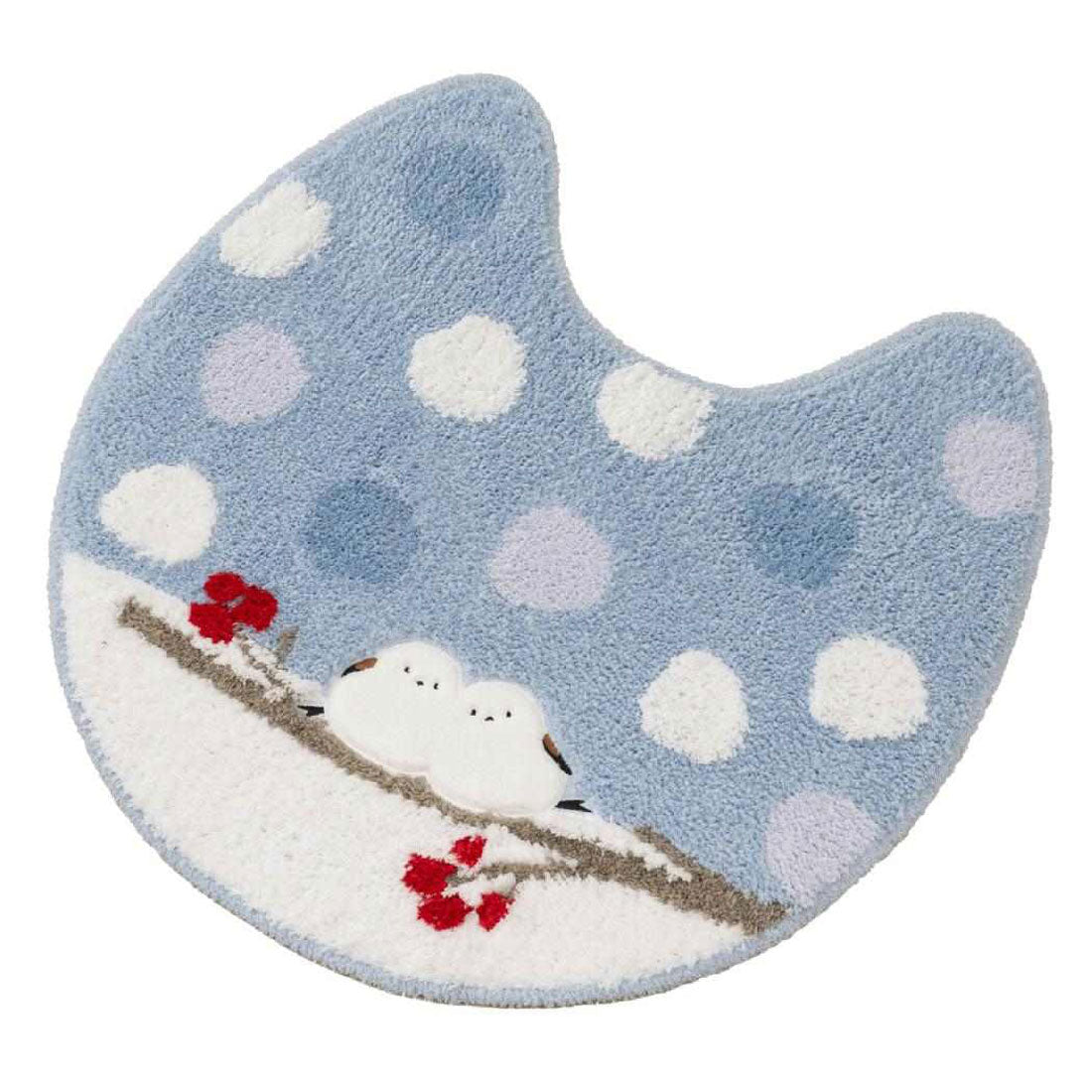 シネマコレクション cinemacollection シマエナガちゃん トイレ用品 トイレマット ブルー センコー 新生活雑貨 かわいい グッズ 他