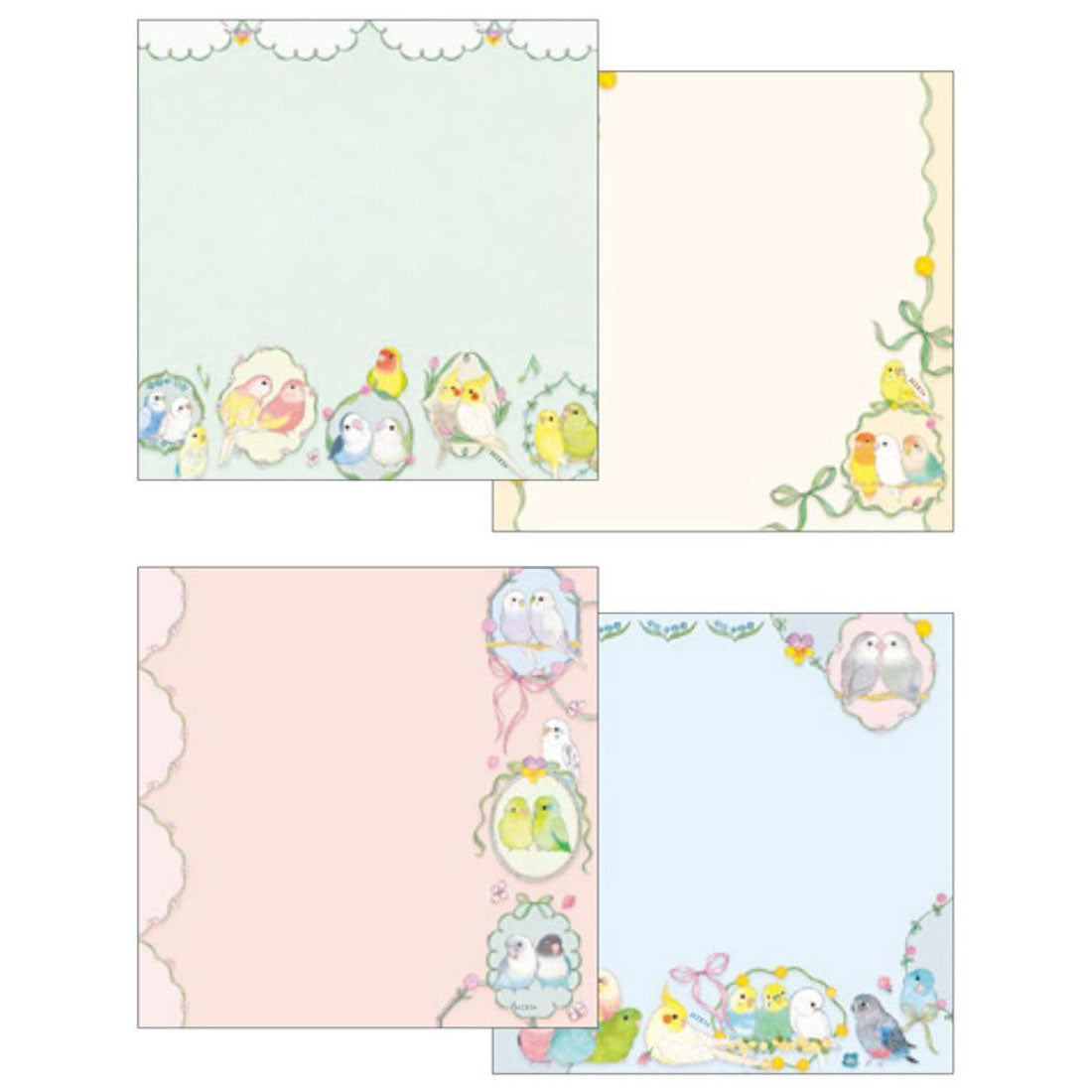 シネマコレクション cinemacollection たけいみき メモ帳 メモパッド カラフルバード アニマル クローズピン 事務用品 伝言 ガーリーイラスト グッズ 他
