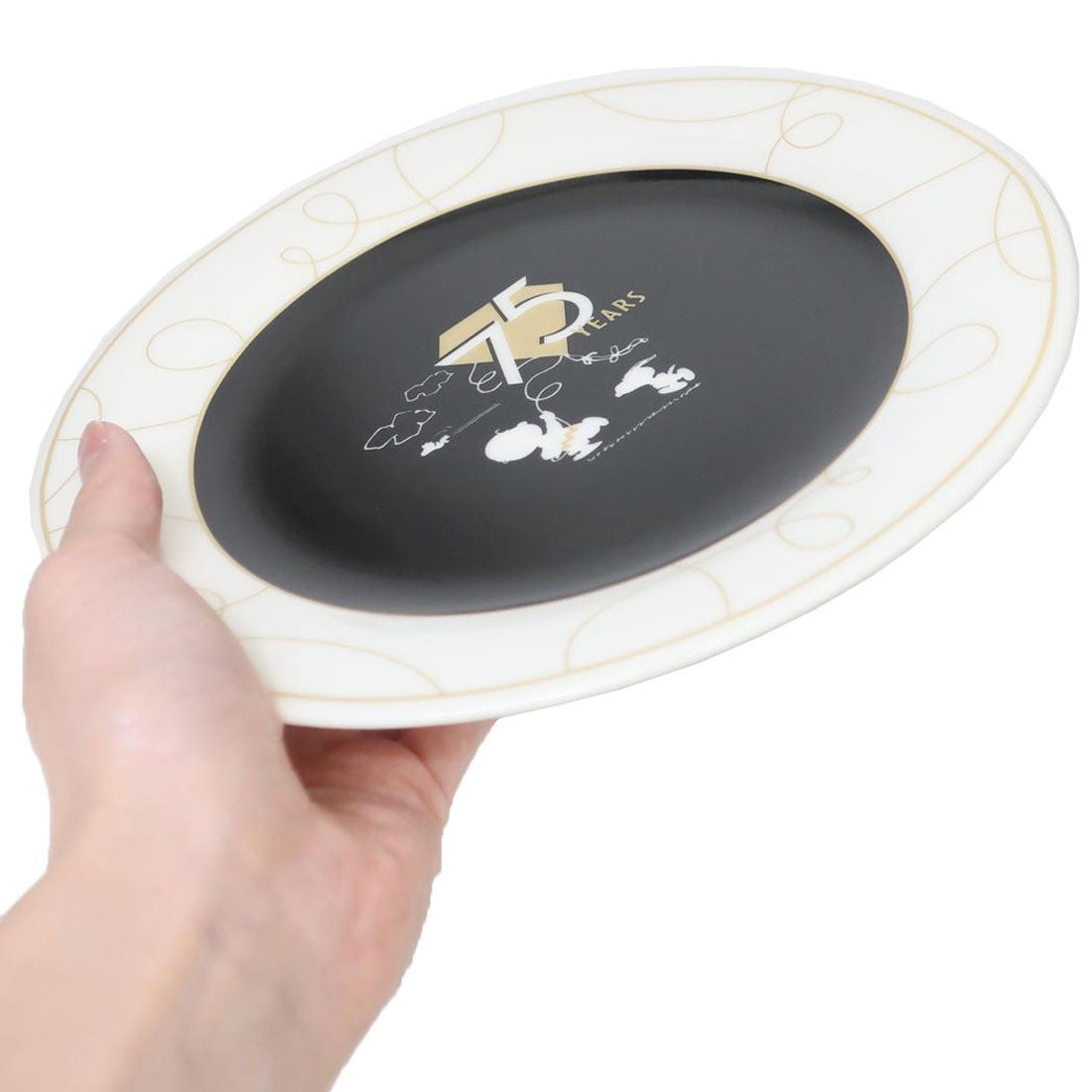シネマコレクション cinemacollection スヌーピー 中皿 記念プレート SN＆CB ピーナッツ75th ピーナッツ 金正陶器 食器 かわいい キャラクター グッズ 【返品不可商品】 他