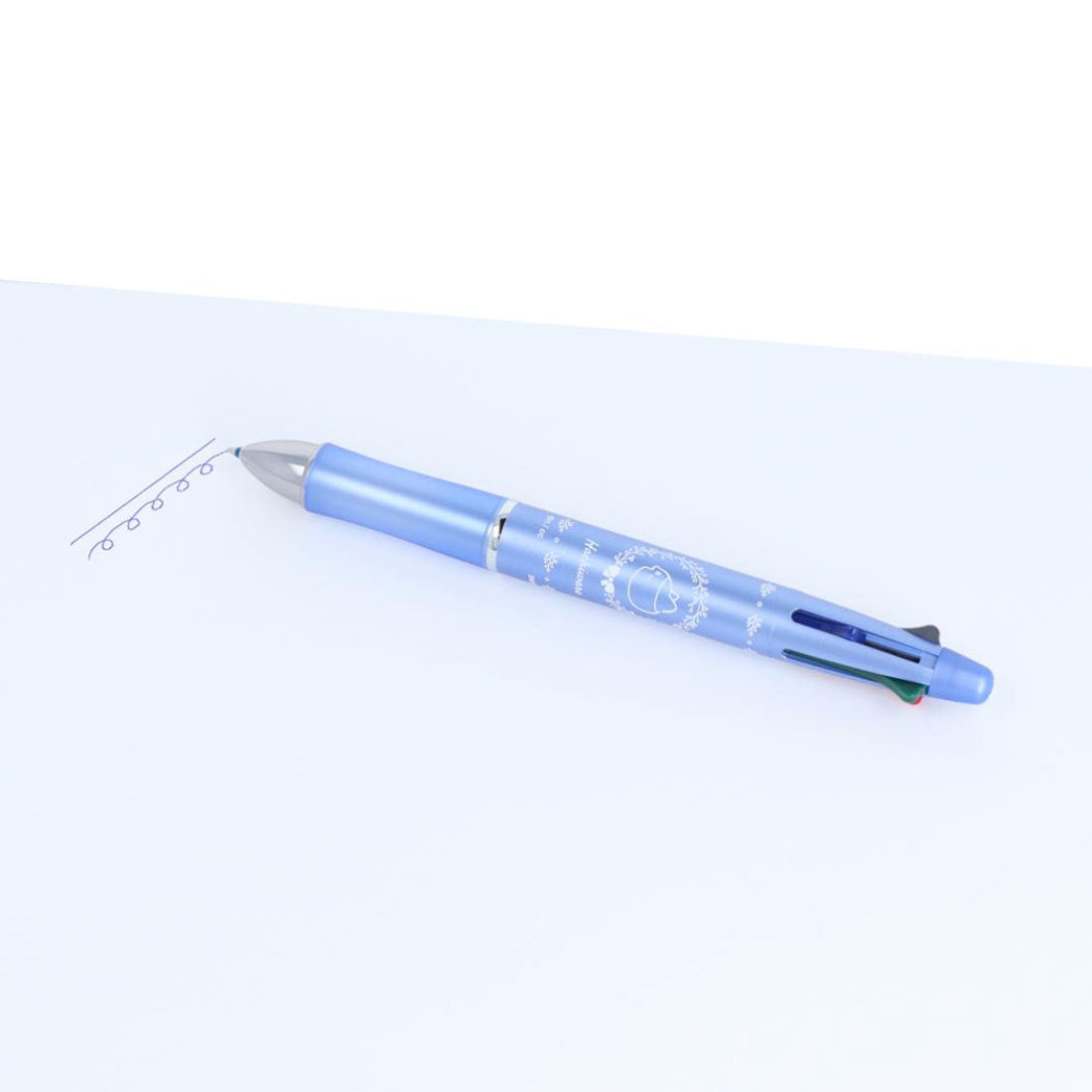シネマコレクション cinemacollection ちいかわ 多機能ボールペン Dr.Grip4+1 ハチワレ サンスター文具 大学生 高校生 プレゼント キャラクター グッズ ブルー