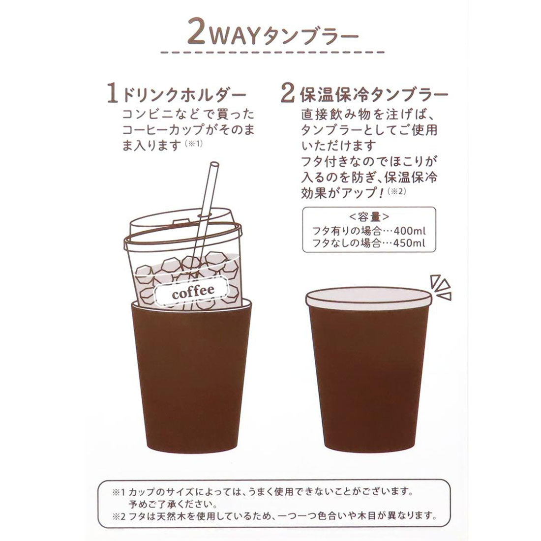 シネマコレクション cinemacollection モフサンド 保温保冷コップ 2WAY 真空二重タンブラーM 木蓋付 400ml ピーチにゃん mofusand 東亜金属 ステンレス ドリンクホルダー キャラクター グッズ 【返品不可商品】 ホワイト