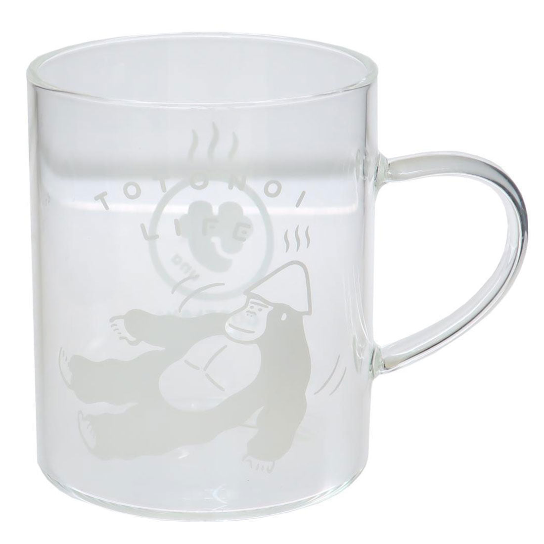 シネマコレクション cinemacollection ごリラックス マグカップ ととのい耐熱グラスマグ ホワイト パインクリエイト ギフト プレゼント 耐熱 ガラス グッズ 【返品不可商品】 他