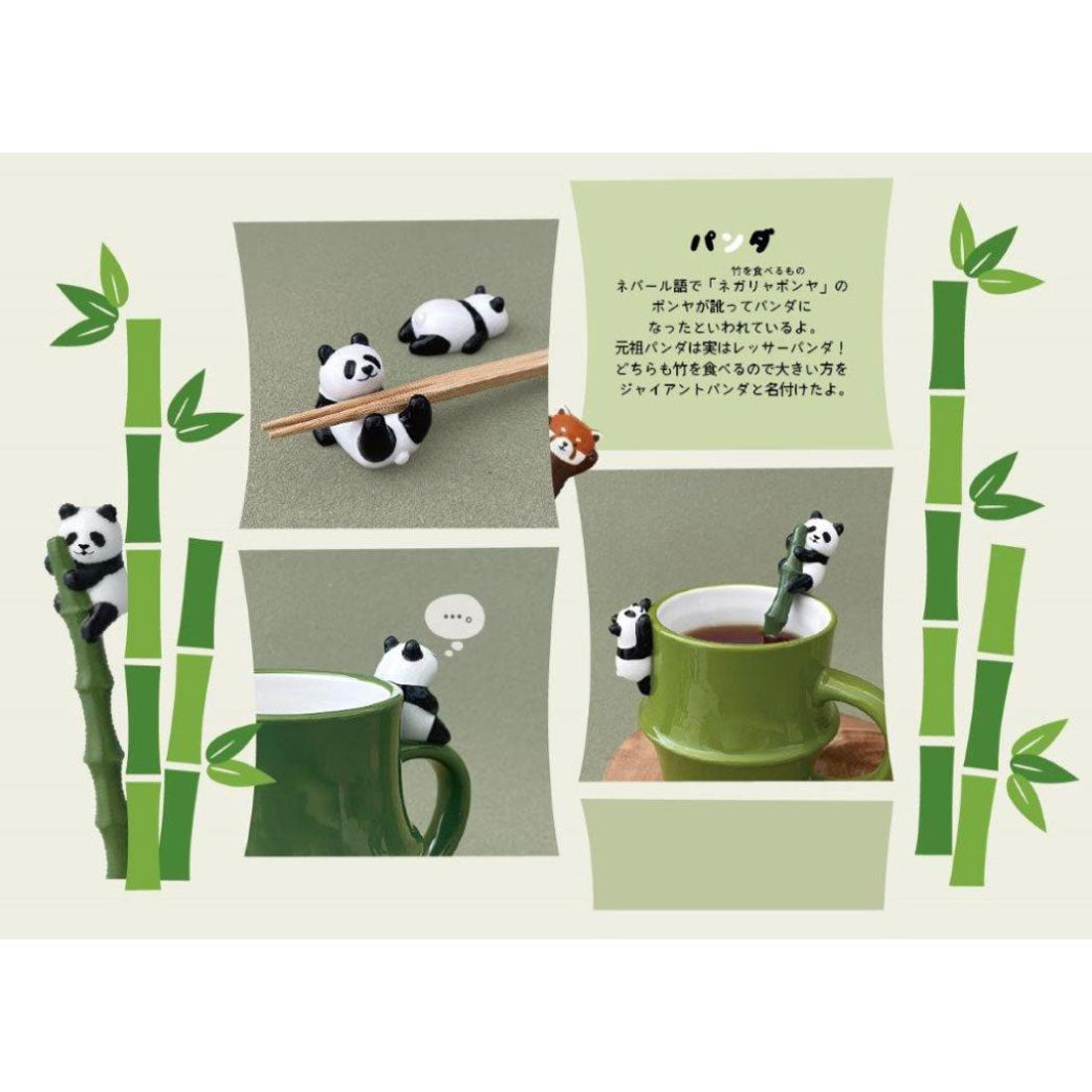 シネマコレクション cinemacollection パンダラケ マグカップ 竹パンダマグ のんびり PANDA デコレ プレゼント かわいい グッズ 【返品不可商品】 グリーン
