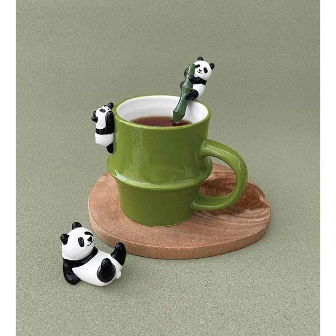 シネマコレクション cinemacollection パンダラケ マグカップ 竹パンダマグ 落ちるー PANDA デコレ プレゼント かわいい グッズ 【返品不可商品】 グリーン