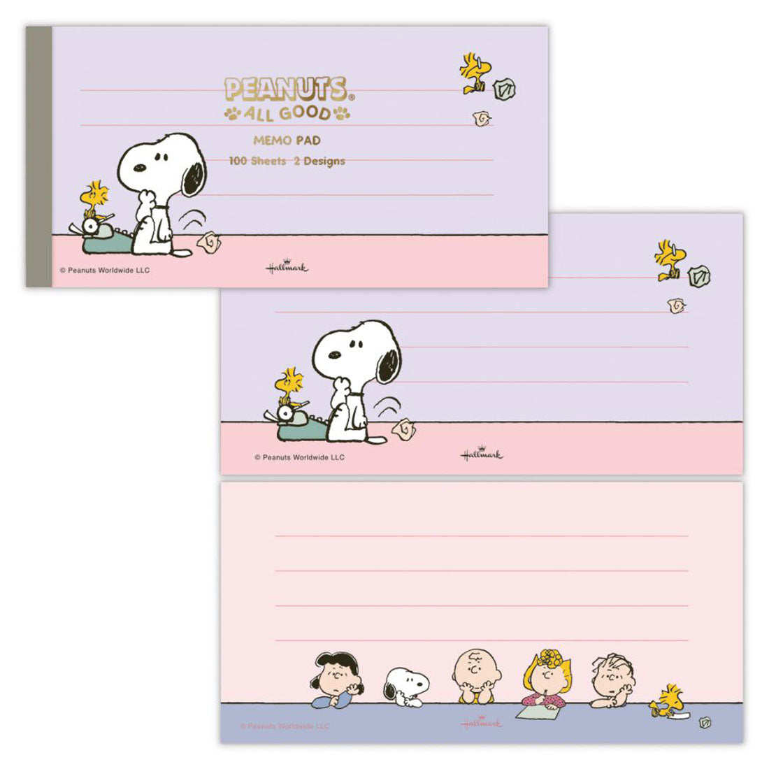 シネマコレクション cinemacollection スヌーピー メモ帳 メモパッド Peanuts All Good SNAG THINK ピーナッツ 日本ホールマーク 事務用品 伝言 キャラクター グッズ 他