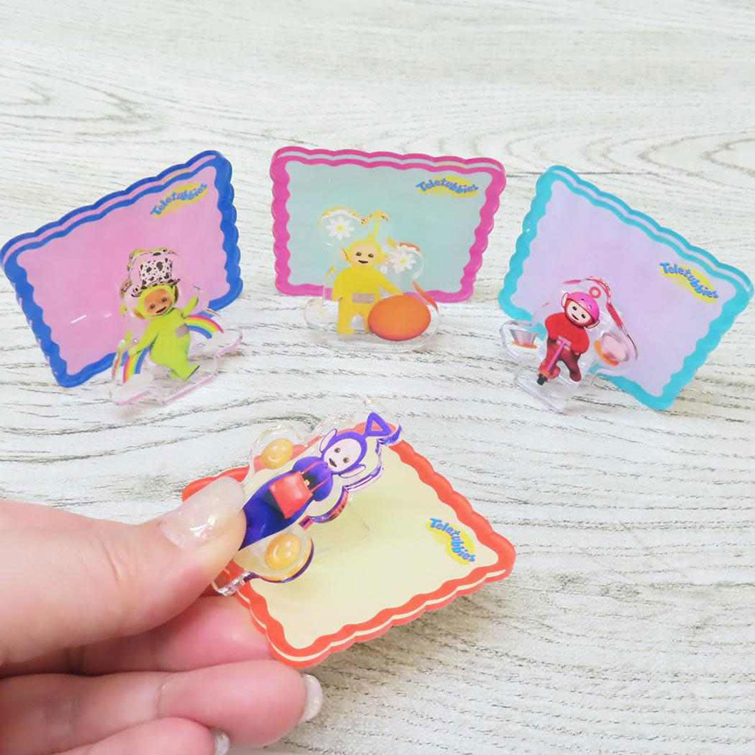 シネマコレクション cinemacollection テレタビーズ クリップ メモクリップスタンド Tinky Winky Green Flash 事務用品 キャラクター グッズ マルチカラー
