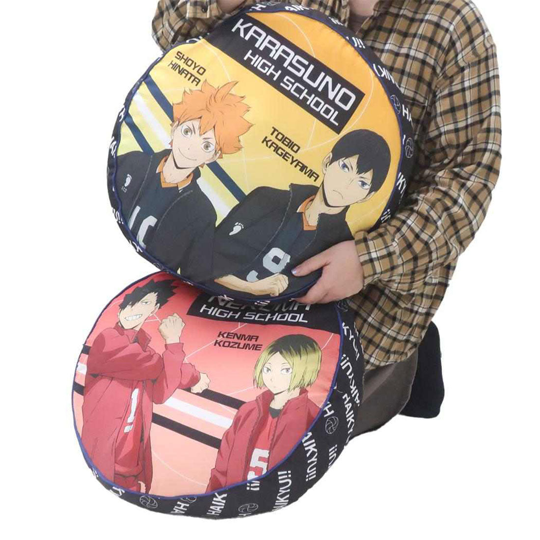 シネマコレクション cinemacollection ハイキュー！！ クッション ラウンドクッション 音駒高校 少年ジャンプ ケイカンパニー プレゼント インテリア アニメキャラクター グッズ レッド