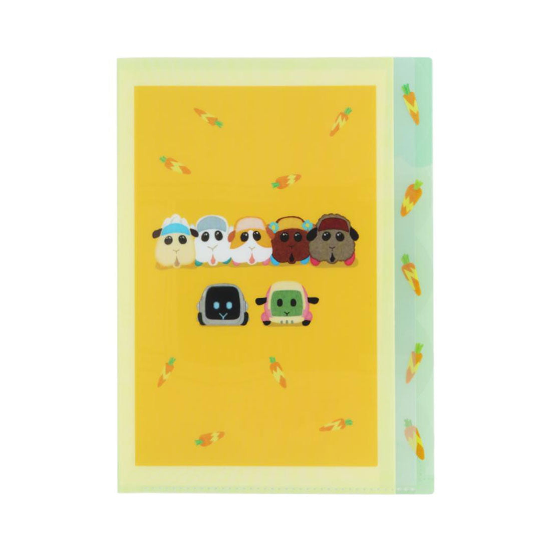 シネマコレクション cinemacollection PUIPUIモルカー ポケットファイル ダイカットクリアファイル5P 5ポケット A4 B 新入学 サンスター文具 新学期準備文具 かわいい キャラクター グッズ イエロー