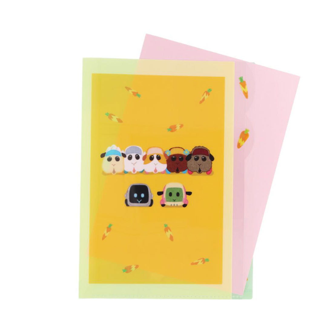 シネマコレクション cinemacollection PUIPUIモルカー ポケットファイル ダイカットクリアファイル5P 5ポケット A4 B 新入学 サンスター文具 新学期準備文具 かわいい キャラクター グッズ イエロー