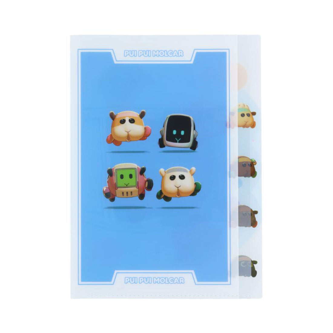 シネマコレクション cinemacollection PUIPUIモルカー ポケットファイル ダイカットクリアファイル5P 5ポケット A4 A 新入学 サンスター文具 新学期準備文具 かわいい キャラクター グッズ ブルー