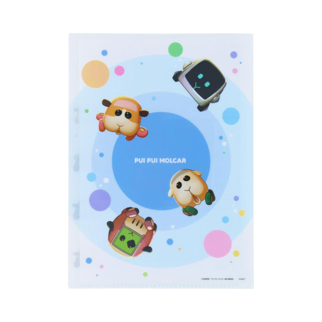 シネマコレクション cinemacollection PUIPUIモルカー ポケットファイル ダイカットクリアファイル5P 5ポケット A4 A 新入学 サンスター文具 新学期準備文具 かわいい キャラクター グッズ ブルー
