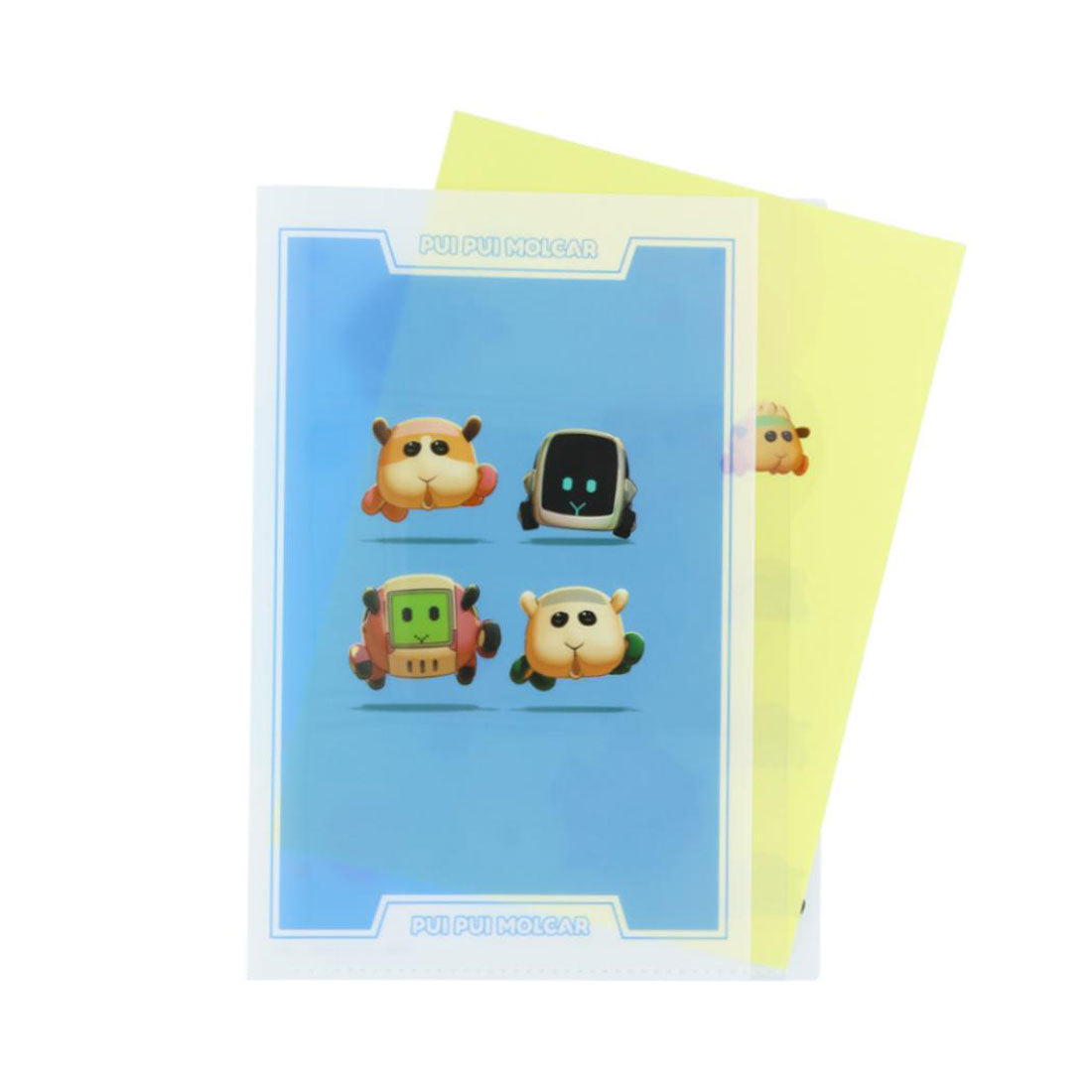 シネマコレクション cinemacollection PUIPUIモルカー ポケットファイル ダイカットクリアファイル5P 5ポケット A4 A 新入学 サンスター文具 新学期準備文具 かわいい キャラクター グッズ ブルー
