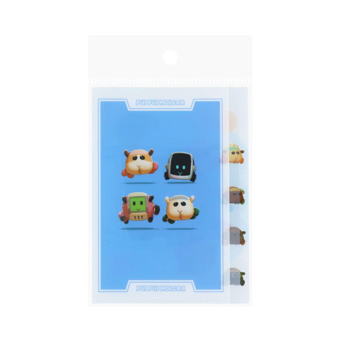 シネマコレクション cinemacollection PUIPUIモルカー ポケットファイル ダイカットクリアファイル5P 5ポケット A4 A 新入学 サンスター文具 新学期準備文具 かわいい キャラクター グッズ ブルー