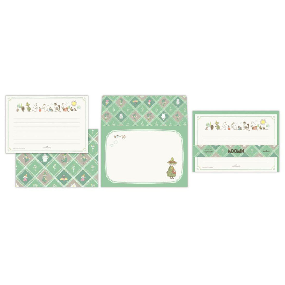 シネマコレクション cinemacollection ムーミン レターセット 手紙セット MOMLSグリーン My little something 北欧 日本ホールマーク 封筒 便箋 キャラクター グッズ グリーン