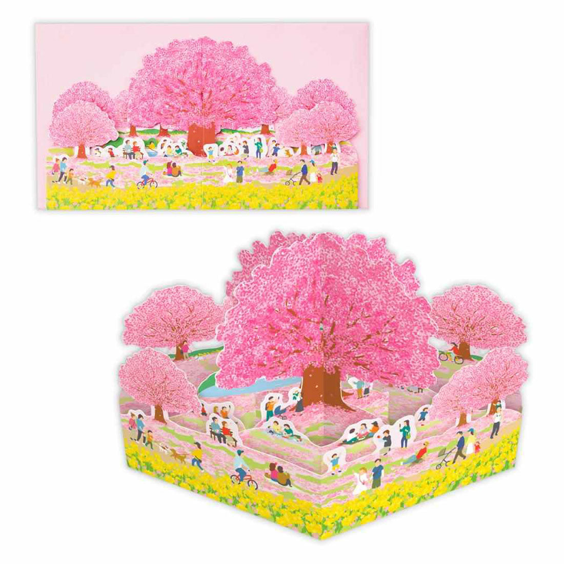 シネマコレクション cinemacollection グリーティングカード 多目的 立体カード 桜お花見公園 日本ホールマーク 春 メッセージカード グッズ マルチカラー