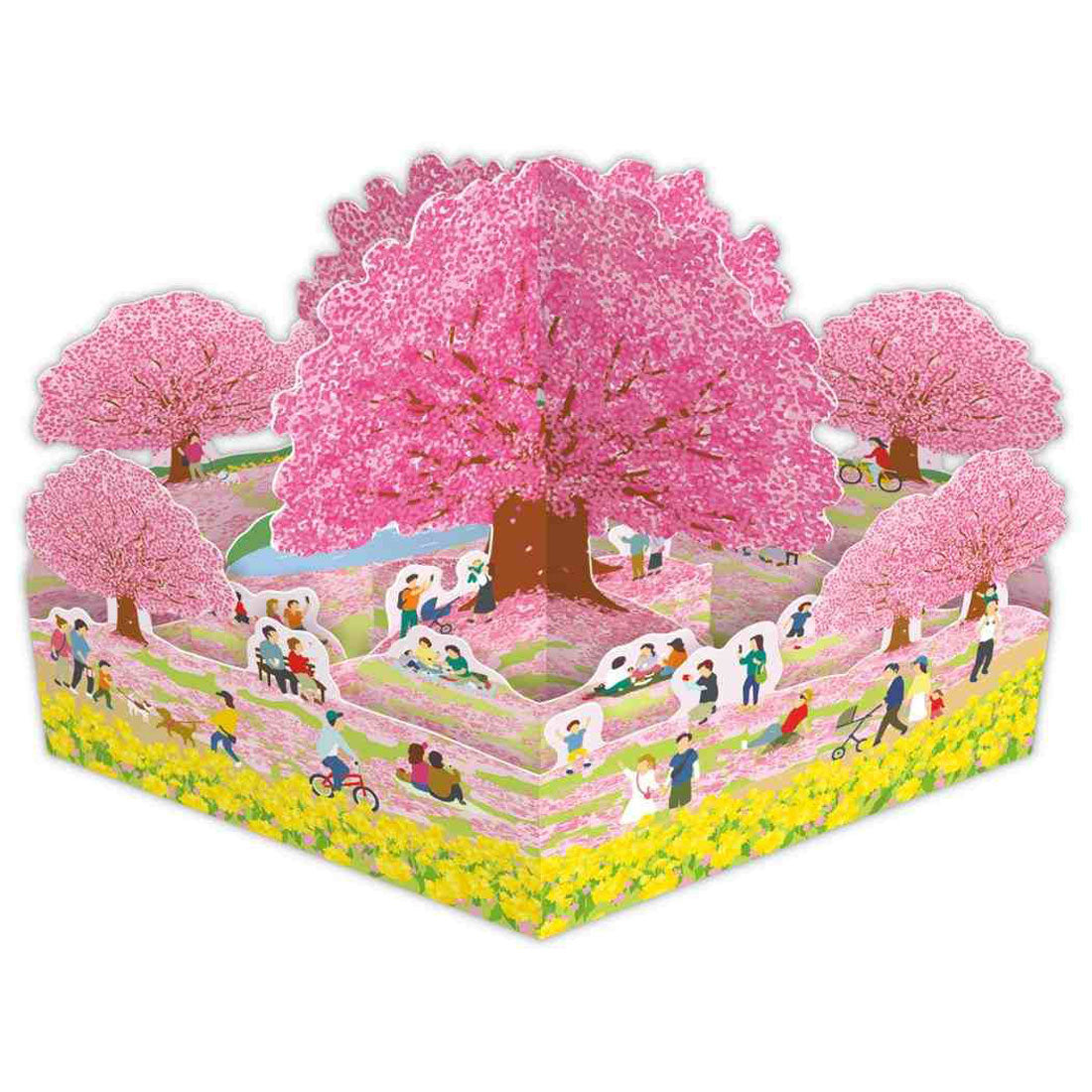 シネマコレクション cinemacollection グリーティングカード 多目的 立体カード 桜お花見公園 日本ホールマーク 春 メッセージカード グッズ マルチカラー