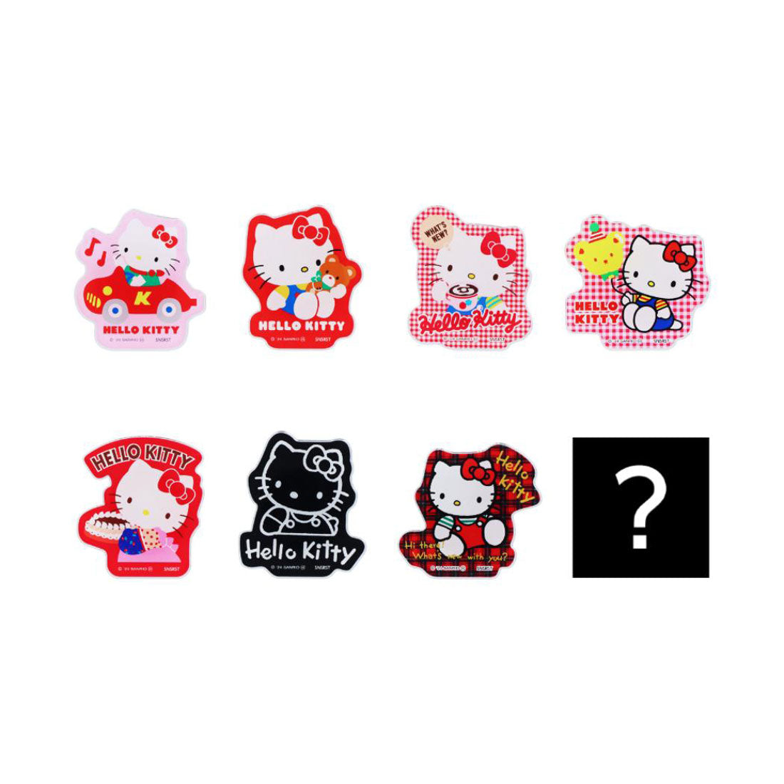シネマコレクション cinemacollection ハローキティ マグネット ダイカットアクリルマグネット 全8種 8個入セット サンリオ サンスター文具 コレクション雑貨 まとめ買い キャラクター グッズ マルチカラー