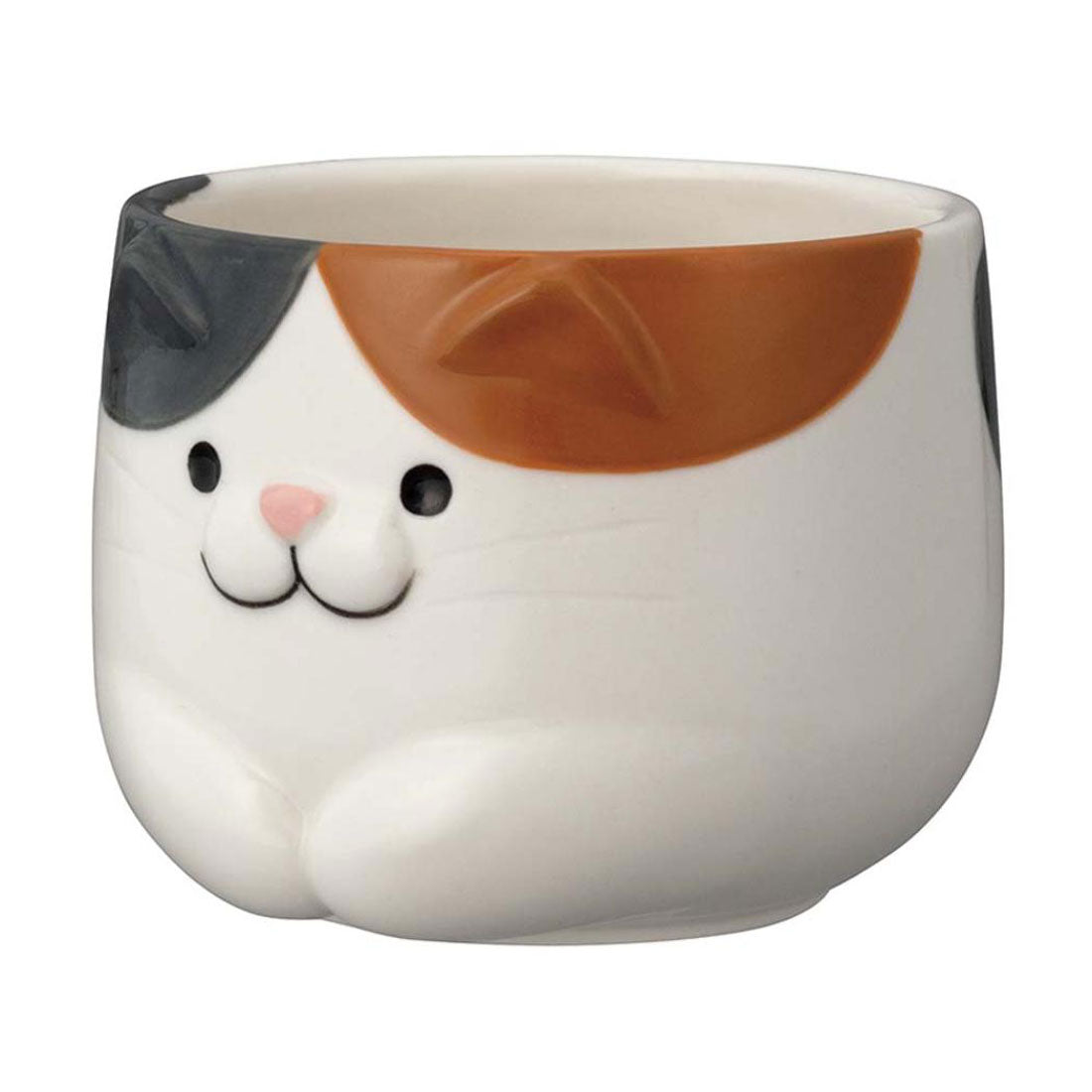 シネマコレクション cinemacollection 猫湯呑み猫急須 湯呑 猫湯呑み みけ デコレ プレゼント インテリア かわいい グッズ 【返品不可商品】 ブラウン