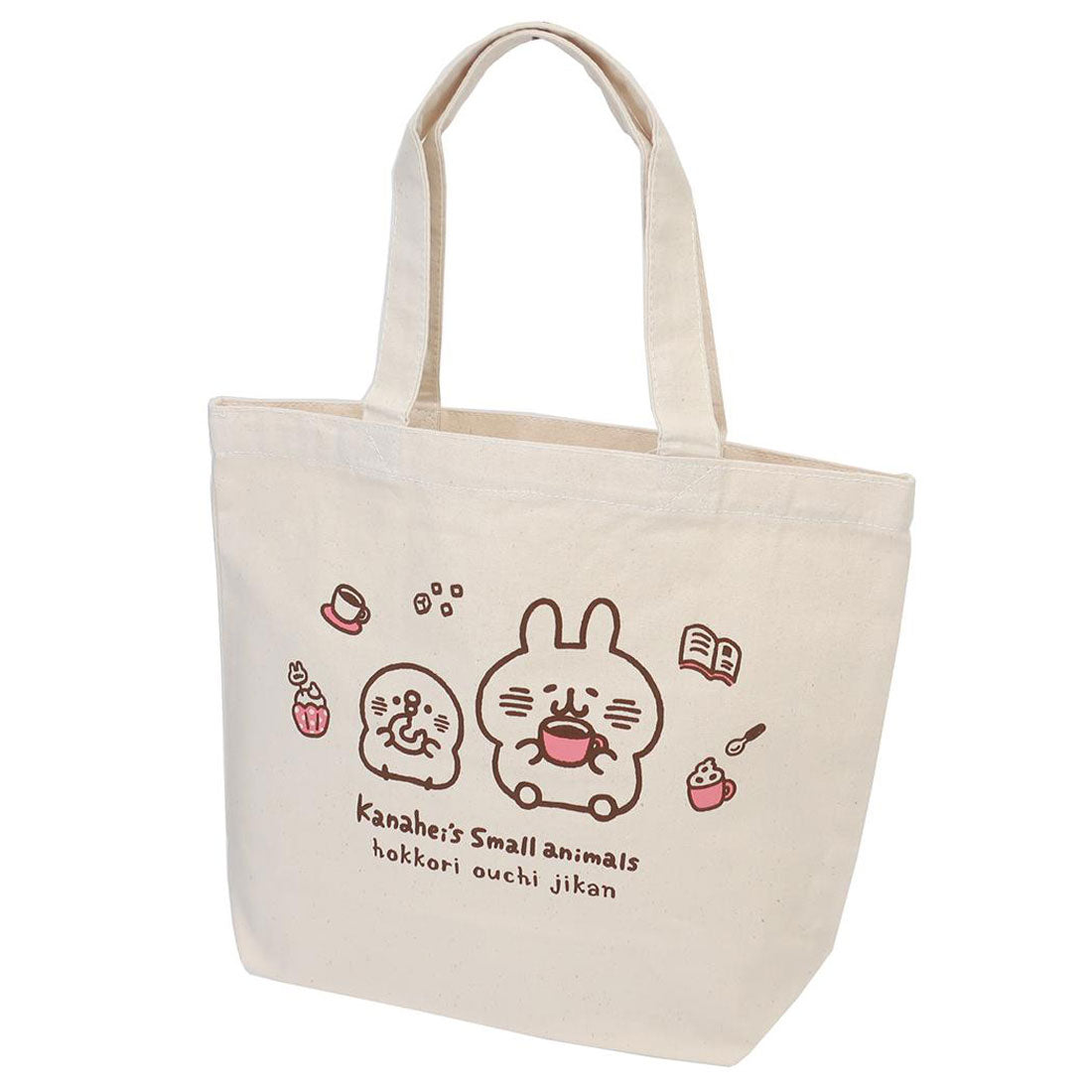 シネマコレクション cinemacollection カナヘイの小動物 ランチバッグ ランチトート オスワリ NL ワタナベ お弁当かばん ミニトート キャラクター グッズ ホワイト