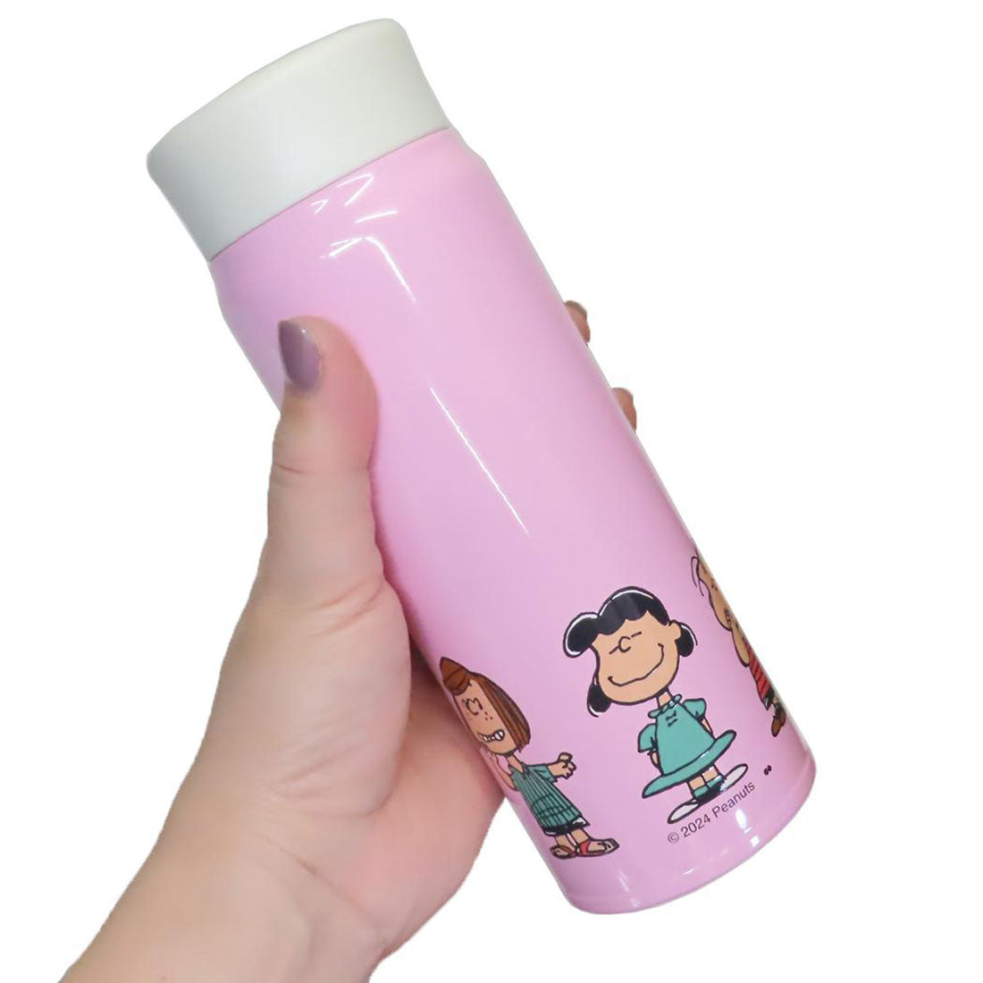 シネマコレクション cinemacollection スヌーピー 保温保冷水筒 ステンレスボトル BE HAPPY PINK ピーナッツ 大西賢製販 プレゼント キャラクター グッズ【返品不可商品】 ピンク