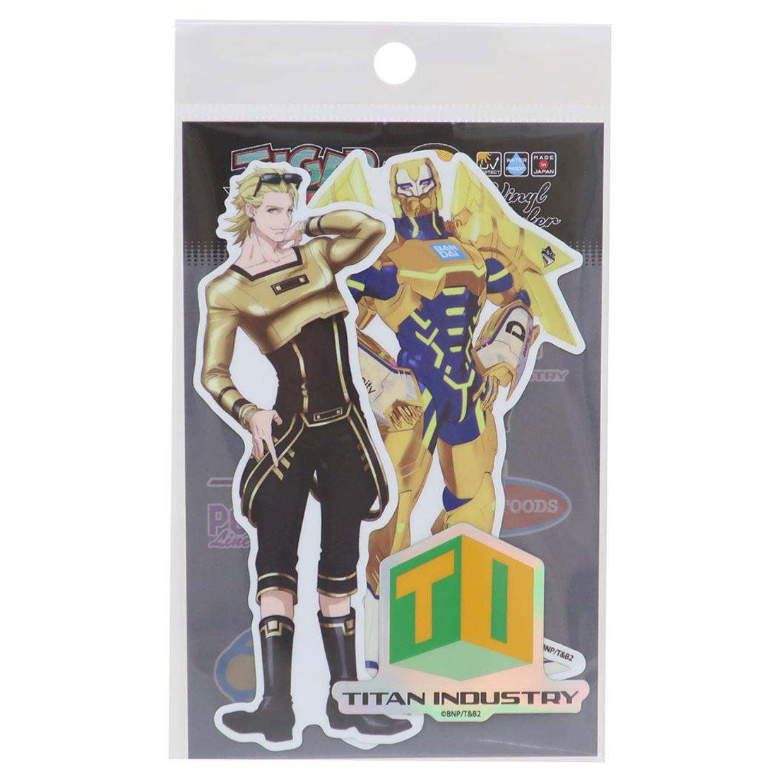 シネマコレクション cinemacollection TIGER＆BUNNY2 ダイカットシール ステッカーセット ライアン＆ゴールデンライアン ゼネラルステッカー 耐水耐光 デコステッカー アニメキャラクター グッズ マルチカラー
