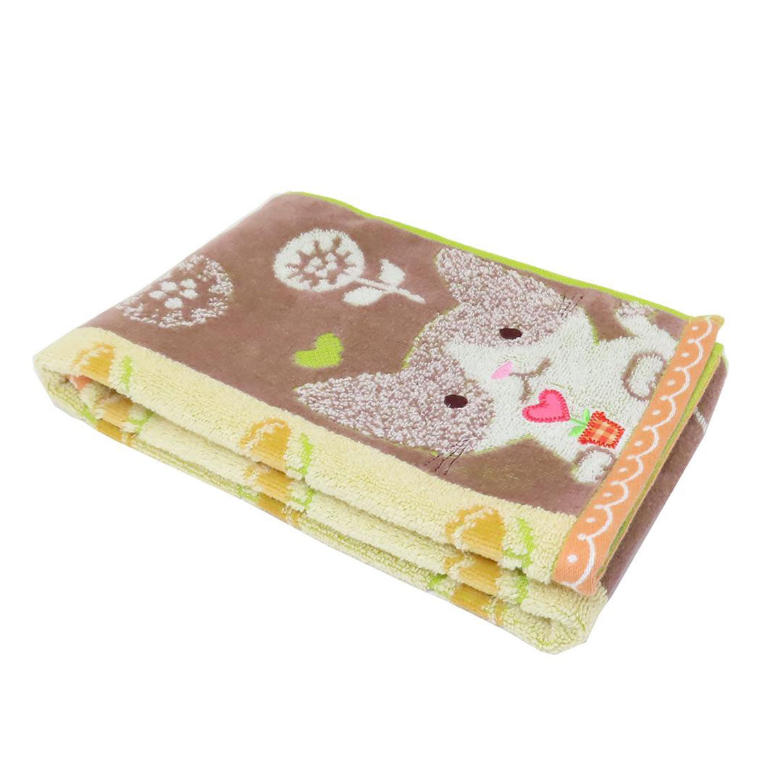 シネマコレクション cinemacollection Fu re ru フェイスタオル ロングタオル ホイップクリーム ネコ ねこ 日繊 新生活雑貨 かわいい グッズ ブラウン