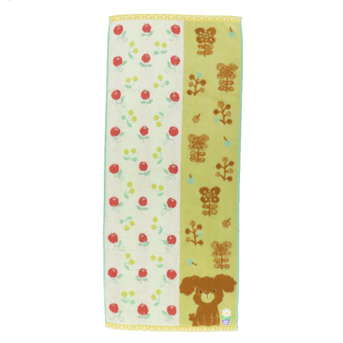 シネマコレクション cinemacollection Fu re ru フェイスタオル ロングタオル ホイップクリーム イヌ いぬ 日繊 新生活雑貨 かわいい グッズ イエロー