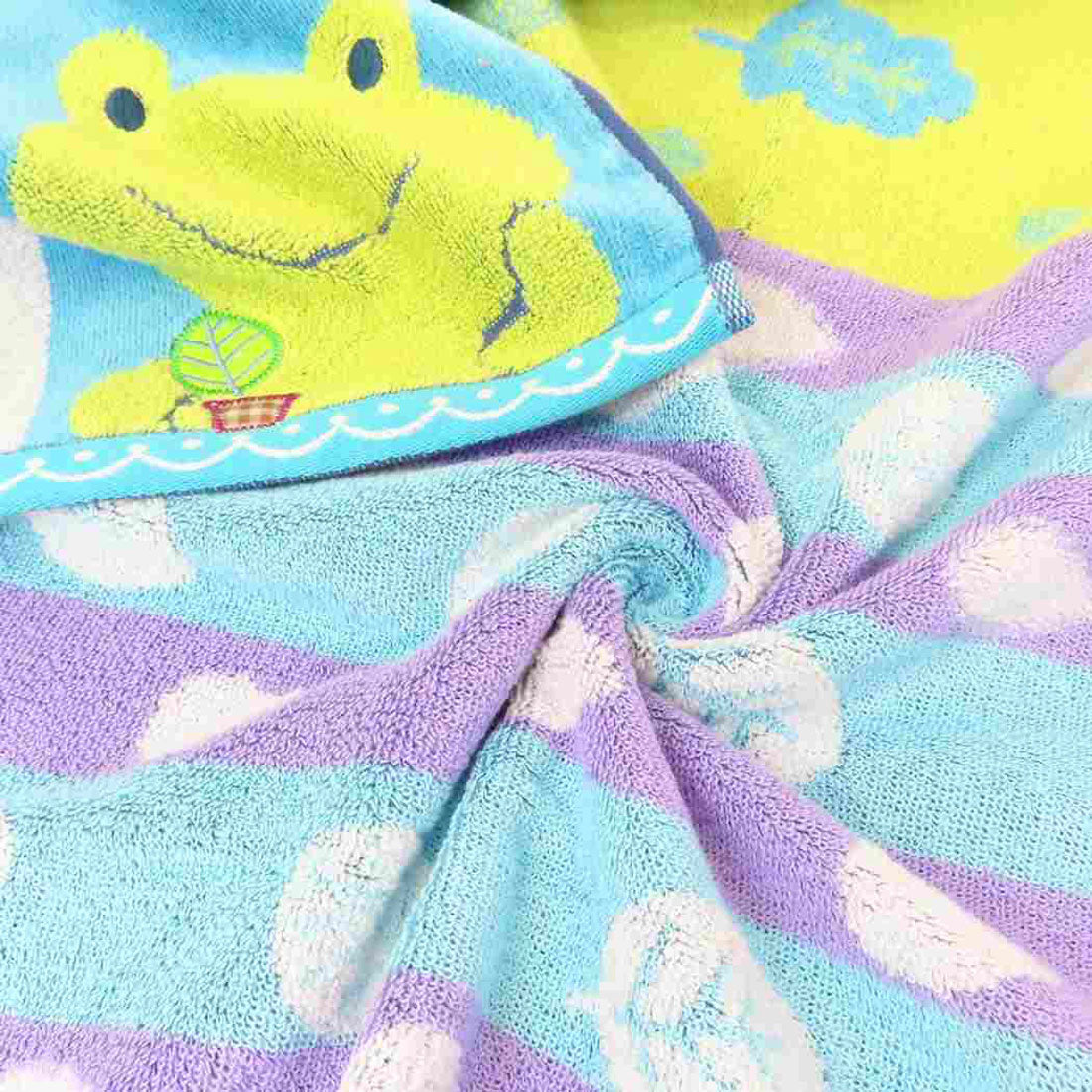シネマコレクション cinemacollection Fu re ru バスタオル ビッグタオル ホイップクリーム カエル 日繊 お風呂タオル かわいい グッズ ブルー
