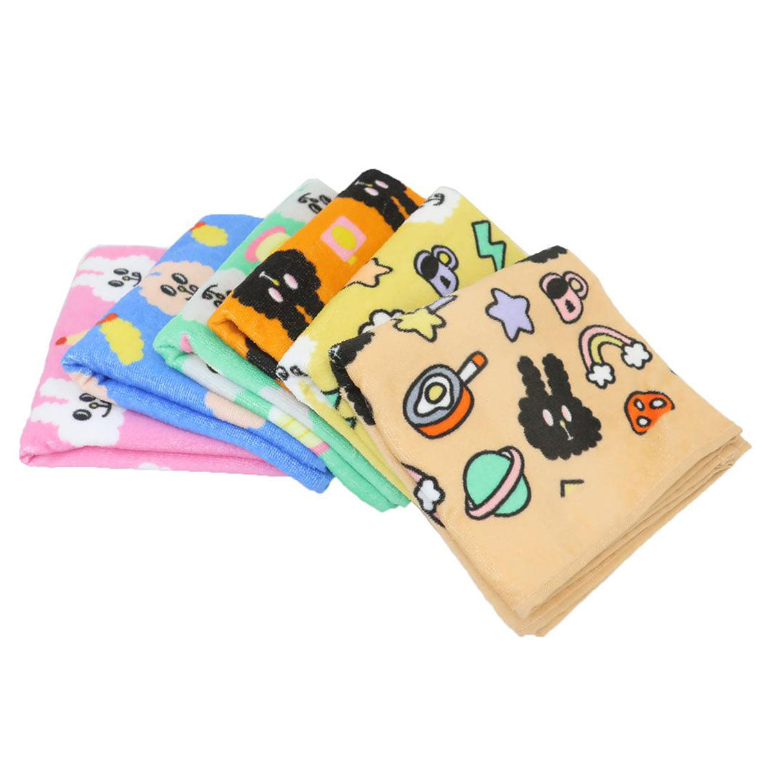 シネマコレクション cinemacollection BUNNI KONBINY フェイスタオル プリントロングタオル マメちゃんとケーキ 犬飼タオル 新生活準備 かわいい グッズ 他