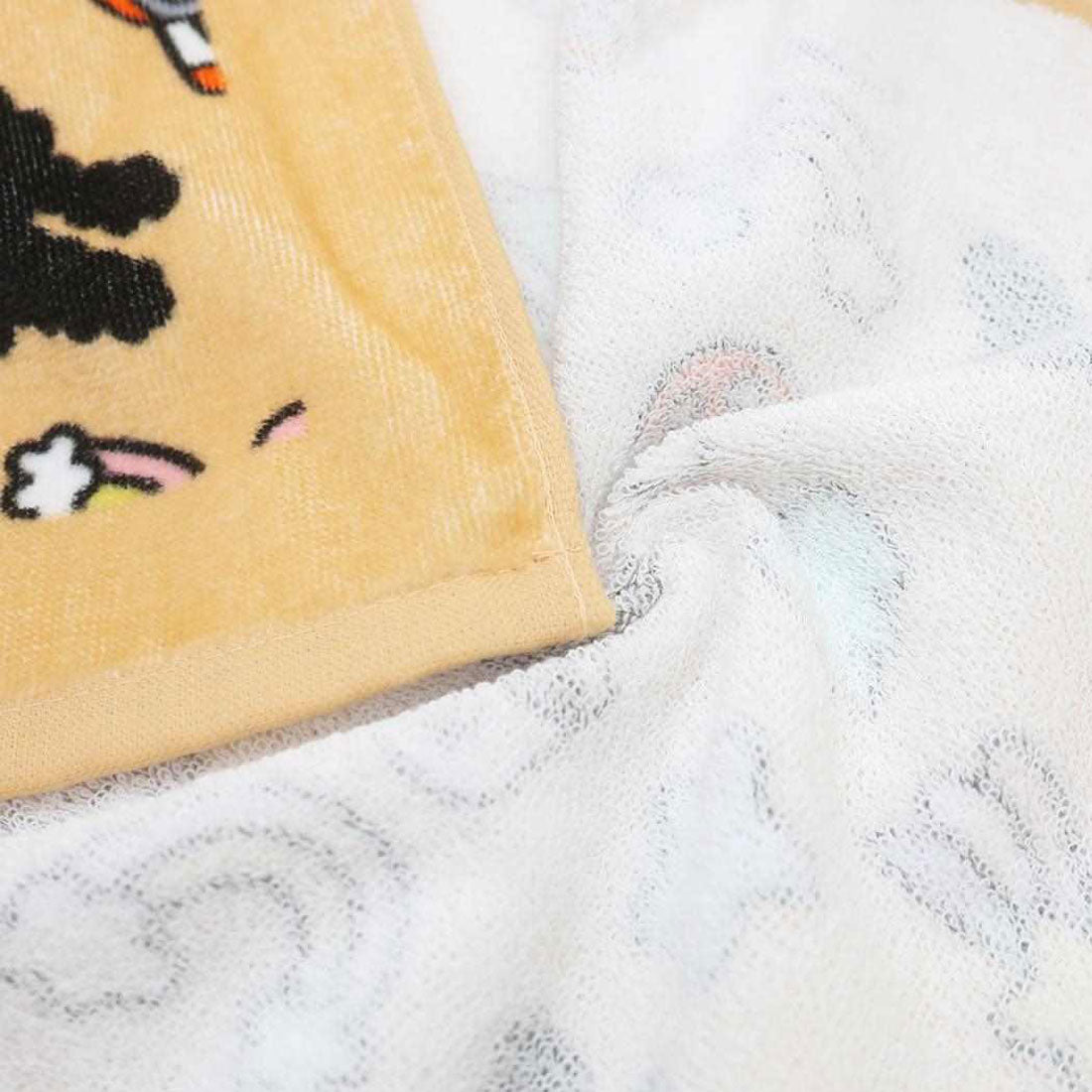 シネマコレクション cinemacollection BUNNI KONBINY フェイスタオル プリントロングタオル クロくんと目玉焼き 犬飼タオル 新生活準備 かわいい グッズ 他
