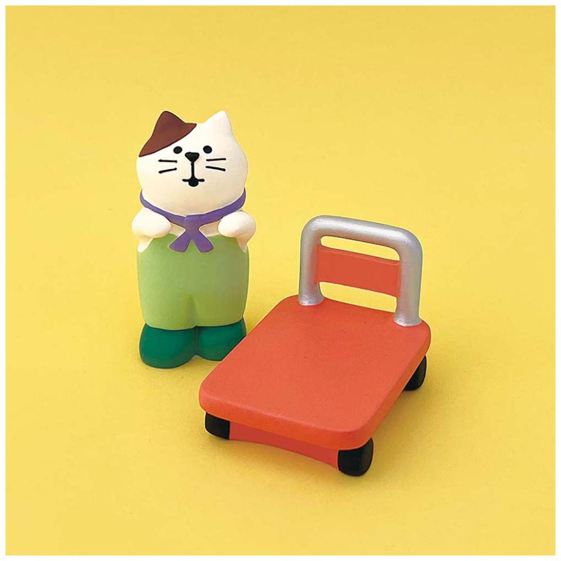 シネマコレクション cinemacollection concombre Hello Spring マスコット 畑仕事猫と台車セット デコレ インテリア かわいい グッズ マルチカラー