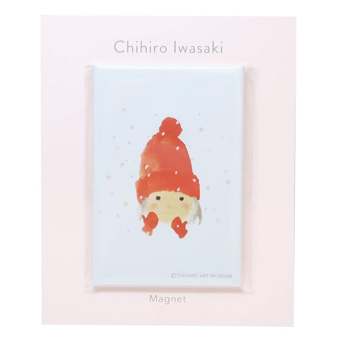 シネマコレクション cinemacollection いわさきちひろ 磁石 ダイカットマグネット 赤い毛糸帽の女の子 Green Flash プレゼント 絵本作家 グッズ レッド