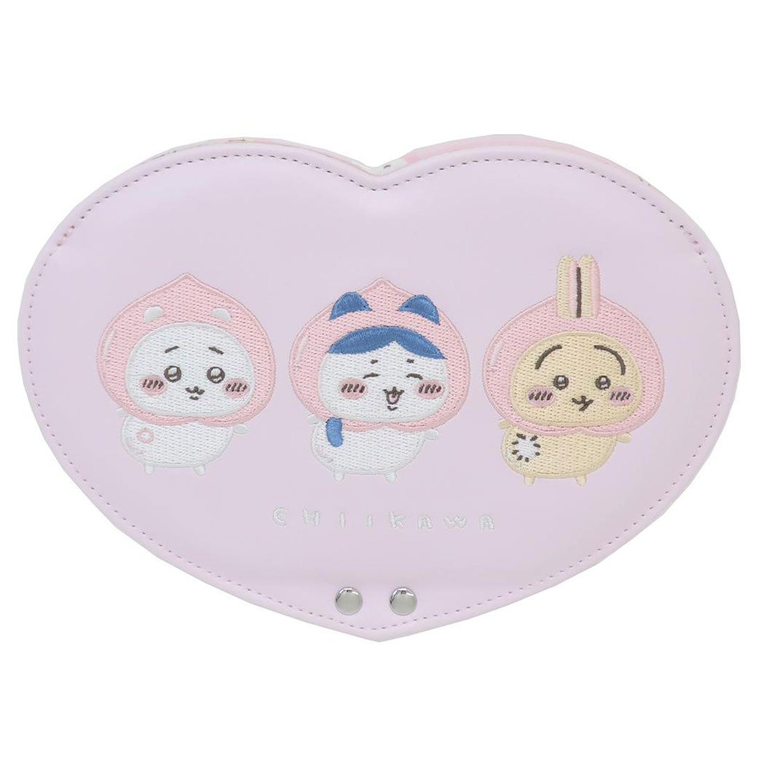 シネマコレクション cinemacollection ちいかわ 手鏡 ハート型ファブリックミラー 粧美堂 折りたたみミラー キャラクター グッズ ピンク