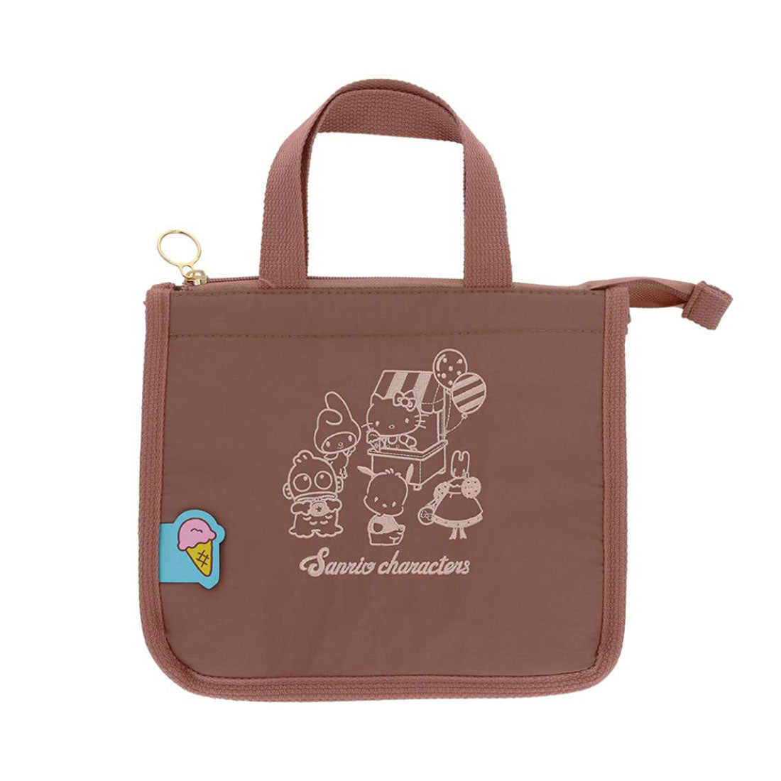 シネマコレクション cinemacollection サンリオキャラクターズ ランチバッグ 保冷ランチバッグ サンリオ サンスター文具 ミニトート お弁当かばん キャラクター グッズ ブラウン