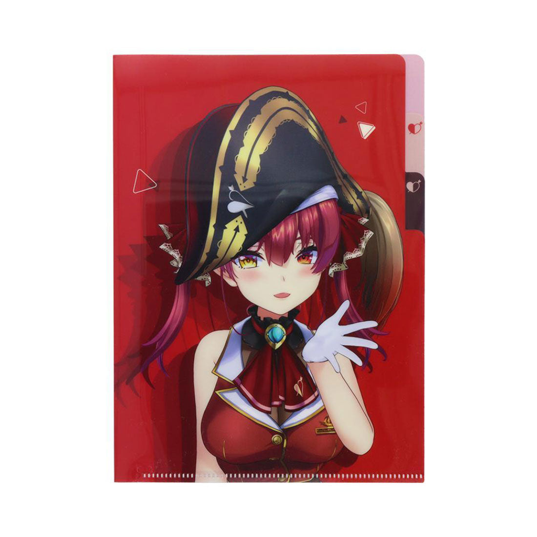 シネマコレクション cinemacollection ホロライブプロダクション ポケットファイル クリアファイルA5 3P 宝鐘マリン サンスター文具 新学期準備文具 アニメキャラクター グッズ レッド