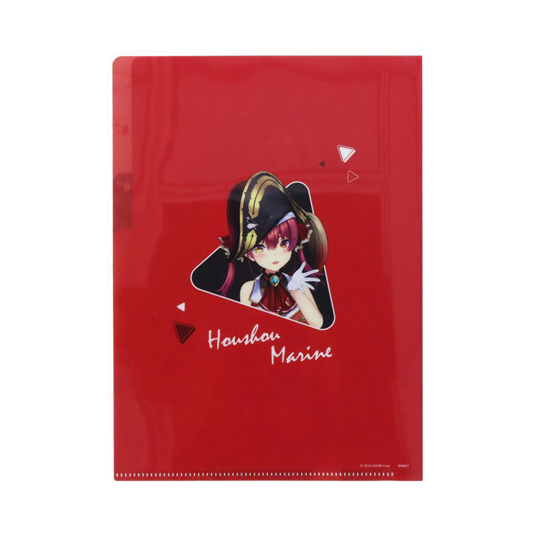 シネマコレクション cinemacollection ホロライブプロダクション ポケットファイル クリアファイルA5 3P 宝鐘マリン サンスター文具 新学期準備文具 アニメキャラクター グッズ レッド