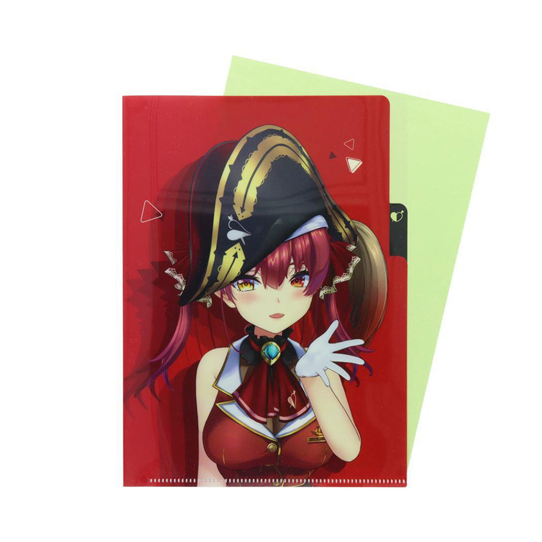 シネマコレクション cinemacollection ホロライブプロダクション ポケットファイル クリアファイルA5 3P 宝鐘マリン サンスター文具 新学期準備文具 アニメキャラクター グッズ レッド